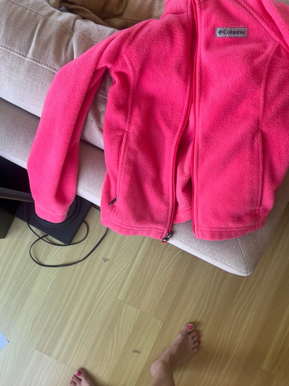 Columbia Bright Pink Fleece Jacket